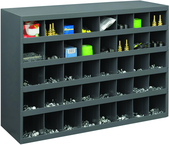 23-7/8 x 12 x 33-3/4'' (40 Compartments) - Steel Compartment Bin Cabinet - Caliber Tooling