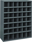 42 x 12 x 33-3/4'' (42 Compartments) - Steel Compartment Bin Cabinet - Caliber Tooling