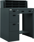 Stationary File Work Station and Stand Up Desk - Caliber Tooling