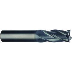 11/16" Dia. - 1-1/2" LOC - 4" OAL - 4 FL Carbide End Mill-AlTiN - Caliber Tooling