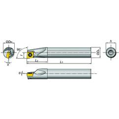 E16-SDXXL2-D20 Indexable Coolant Thru Boring Bar - Caliber Tooling