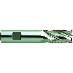 3/4 X 3/4 X 1-5/8 X 3-7/8 4Fl Reg CC Fine Rougher M42 TiAlN-Futura Coated - Caliber Tooling