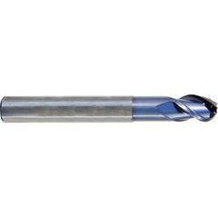 1/8-1/4-3/16-1/4X 2-3/8 N.117 3Fl Reg H-40 Ball Neck Alu-Power TiCN-Coated - Caliber Tooling