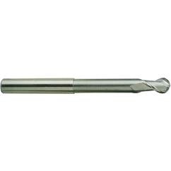 1/4 X 1/4 X 4 N.240 2Fl H-37 Ball Extended Neck Alu-Power TiCN-Coated EM - - Caliber Tooling