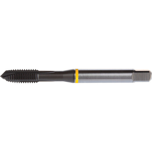 ‎1/4-28 3 Flute H4 HSS-E PM DIN ANSI Machine Tap - Yellow Shark for Low Alloy Steels - Plug Style E-code # E9091/4 - Caliber Tooling