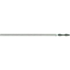 3/16 X 1/4 X 1-1/8 X 2 X 4-3/4 X .186 2Fl Long Reach H-30 Ball Diamond Coated - Caliber Tooling