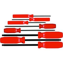 8PC BALL HEX SCREWDRIVER SET IN - Caliber Tooling