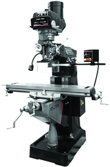9 x 49" Table Variable Speed Mill With 2-Axis ACU-RITE 200S DRO and Servo X - Y-Axis Powerfeeds - Caliber Tooling