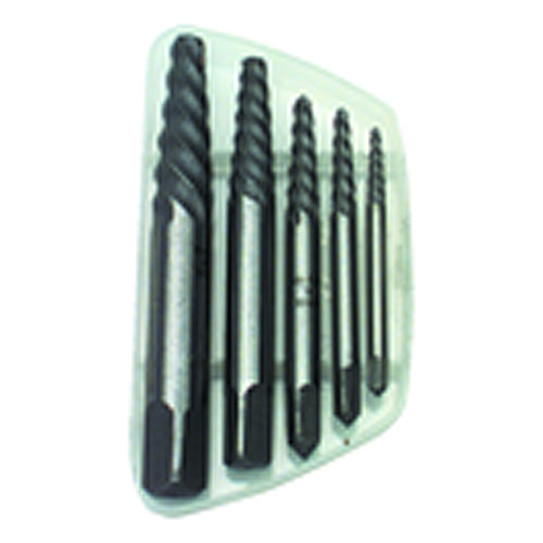 5 Pieces - Spiral Screw Extractor Set - Caliber Tooling