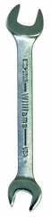 22.0 x 24mm - Chrome Satin Finish Open End Wrench - Caliber Tooling
