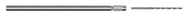 #60 Size - 1/8" Shank - 4" OAL - Drill Extention - Caliber Tooling