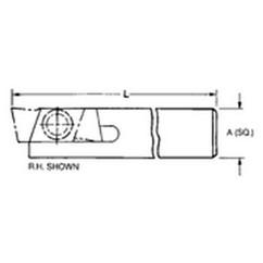 THE1616R - 16mm x 16mm SH - Mini Groove Toolholder - Caliber Tooling