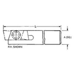 THE1616R - 16mm x 16mm SH - Mini Groove Toolholder - Caliber Tooling