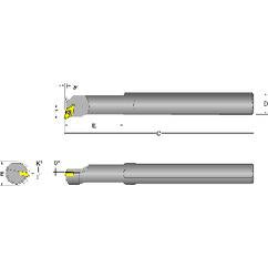 S16T-SDUCL-3 BORING BAR - Caliber Tooling