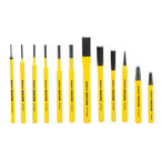 12PC PUNCH AND CHISEL SET - Caliber Tooling