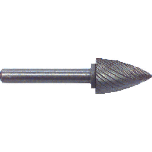 1/4 × 5/8 × 1/4″ SH Tree Pt End Shape - HSS - Burr - Caliber Tooling