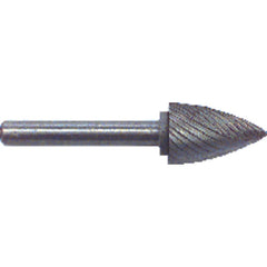 1/2 × 3/4 × 1/4″ SH Tree Pt End Shape - HSS - Burr - Caliber Tooling