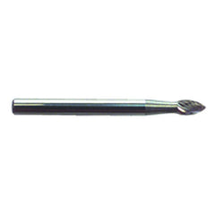 R11 1/8 × 3/16 × 1/8″ SH - Sgl Cut Flame - CBD - Burr - Caliber Tooling