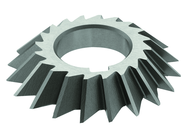 6 x 3/4 x 1-1/4 - HSS - 45 Degree - Right Hand Single Angle Milling Cutter - 28T - TiAlN Coated - Caliber Tooling