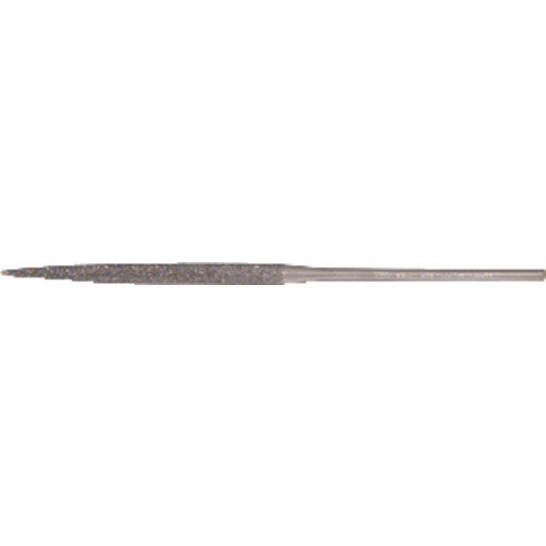 ‎Quality Import Diamond Needle File - 3″ Diamond Length-5-1/2″ Overal Length-100 Grit - Half Round - Caliber Tooling