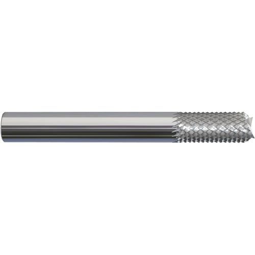 ‎3/32 × 3/8 × 1/8 × 1-1/2 Solid Carbide Router - Fishtail Style - Caliber Tooling