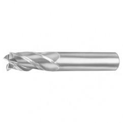 3mm Dia. x 57mm Overall Length 4-Flute Square End Solid Carbide SE End Mill-Round Shank-Center Cut-AlTiN - Caliber Tooling