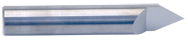 1/4" x 1/2" Split Length - SE - 60° Pt - Carbide Engraving Blank - Caliber Tooling