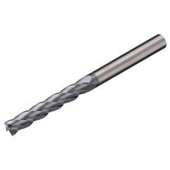 4mm Dia. x 75mm Overall Length 4-Flute Square End Solid Carbide SE End Mill-Round Shank-Center Cut-AlTiN - Caliber Tooling