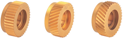 Knurling Wheel - 1/2" Hole Dia; 1" Dia; 40 TPI; Straight - Caliber Tooling