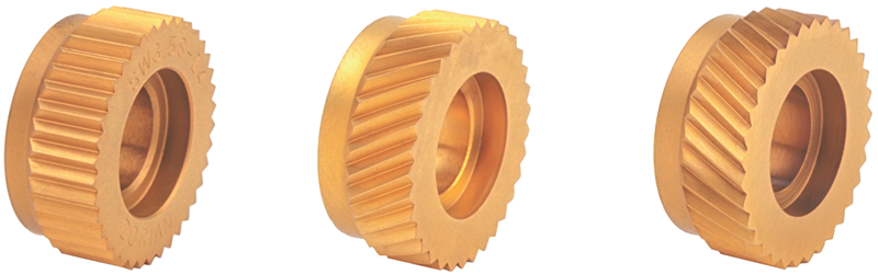 Knurling Wheel - 1/2" Hole Dia; 1" Dia; 20 TPI; Straight - Caliber Tooling