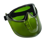 Capstone Shield - Shade 3 IR Lens - Green Frame - Goggle - Caliber Tooling