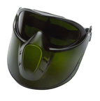 Capstone Shield - Shade 5 IR Lens - Green Frame - Goggle - Caliber Tooling