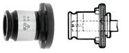 Positive Tap Adaptor -1-1/8" - Adaptor Size 3 - Caliber Tooling