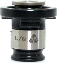 Rigid/Positive Tap Adaptor -- #29506; 1/4" Tap Size; #1 Adaptor Size - Caliber Tooling