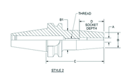 HSK63 8mm x 80mm - Shrink Fit Tool Holder - Caliber Tooling