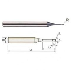 GMF19944 3/64 DIA .008R 2FL HP EM - Caliber Tooling