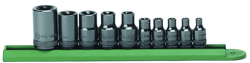 10PC EXT TORX SOCKET SET - Caliber Tooling