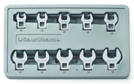 10PC CROWFOOT DR NON-RATCHETING - Caliber Tooling