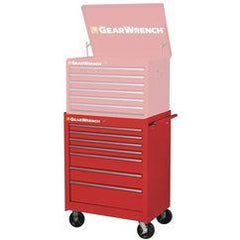 27" 7 DRAWER ROLLER CABINET RED - Caliber Tooling