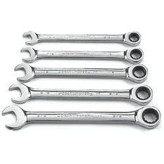 5PC COMBINATION RATCHETING WRENCH - Caliber Tooling