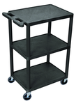 Utility Cart Plus 3 Flat Shelves - 24" x 18" x 42" - Caliber Tooling