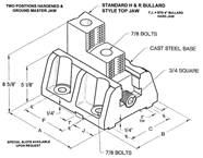 2 Pc. Boring Mill Jaws - #HR-BM-12-7-TJ For 12" Chucks - Caliber Tooling