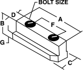 3/4-10 Jaw Nut - #JN-115-A - For 15" Chucks - Caliber Tooling