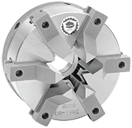 Quick-Clamp Self-Center Scroll Chuck - 3" Plain Mount - Caliber Tooling