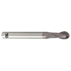 1/4" Dia. - 3" OAL - Carbide - Ball End HP End Mill-2 FL - Caliber Tooling