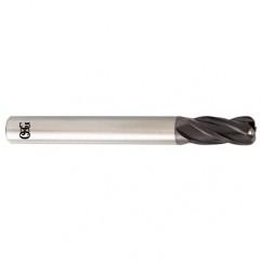 1 Dia. x 4 Overall Length 4-Flute .090 C/R Solid Carbide SE End Mill-Round Shank-Center Cutting-TiALN - Caliber Tooling