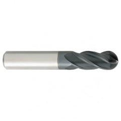 13/64" Dia. - 2-1/2" OAL - Carbide - Ball End HP End Mill-4 FL - Caliber Tooling