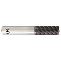 3/8 x 3/8 x 3/8 x 3/8 6Fl  Square Carbide End Mill - TiALN - Caliber Tooling