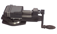 Swivel Base Milling Machine Vise - 5-7/8" Jaw Width - Caliber Tooling