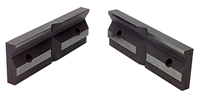 1-Pair Matching V-Groove Jaw Plates; For: 6/7" Speed Vise - Caliber Tooling